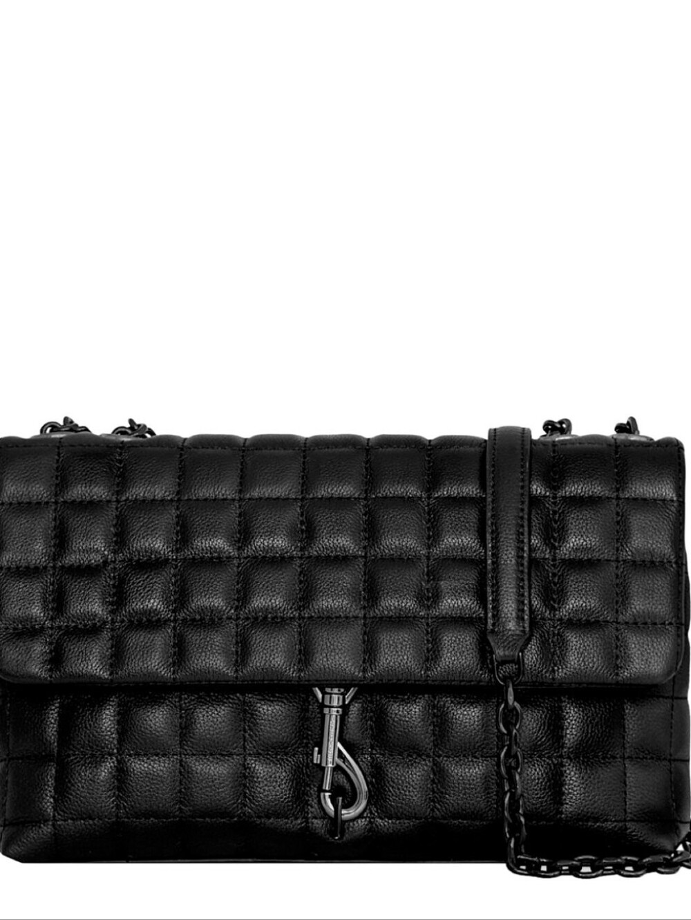 Rebecca Minkoff Edie Medium Leather Crossbody Black NWT